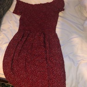 Brand New Red Brandy Melville Floral Dress